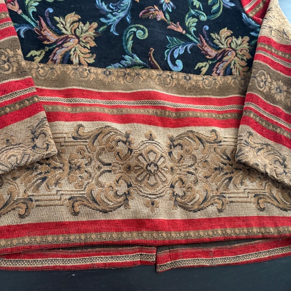 Womens Sag Harbor Tapestry Boho Artsy Brocade Colorful Jacket  Size 16 - Picture 7 of 7